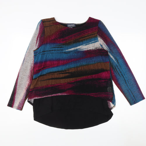 Saloos Women’s Multicoloured Knit Blouse Size 14