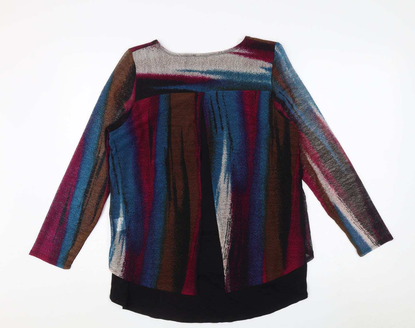 Saloos Women’s Multicoloured Knit Blouse Size 14