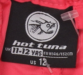 Hot Tuna Teens Pink Lightweight Shorts, 11-12 Years