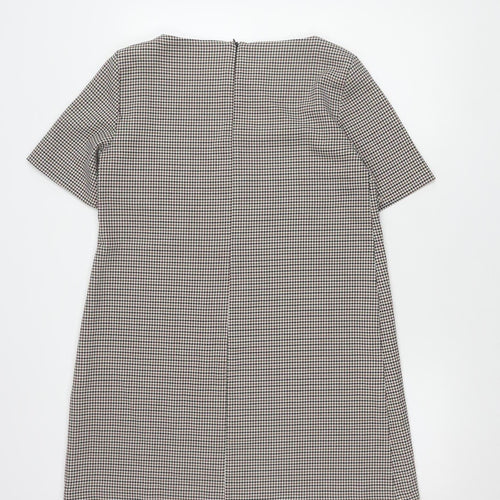 Zara Woman Women's Brown Houndstooth Dress Size 12