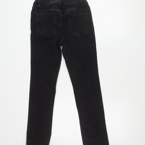 Next Women's Black Slim Jeans Size 12P Mid Rise Elegant