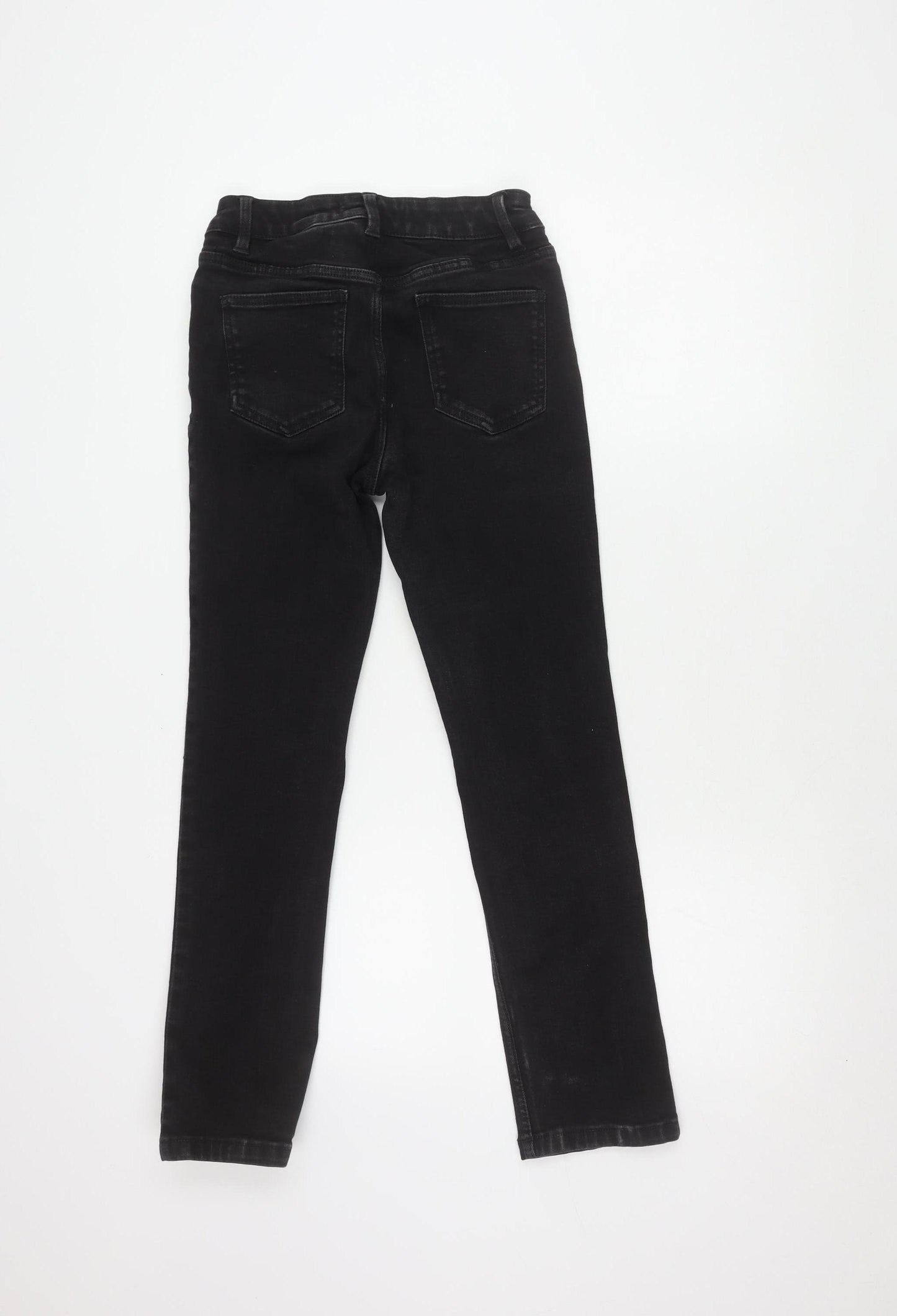 Next Women's Black Slim Jeans Size 12P Mid Rise Elegant