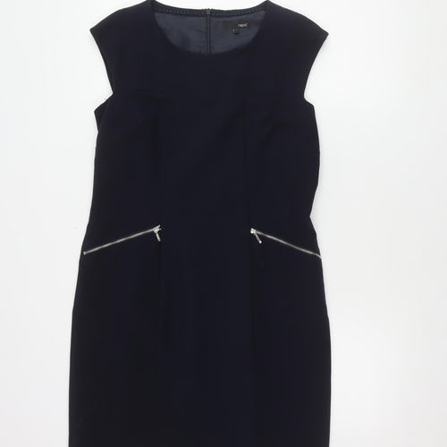 Next Women's Black Sheath Dress Size 14 - Workwear Essential