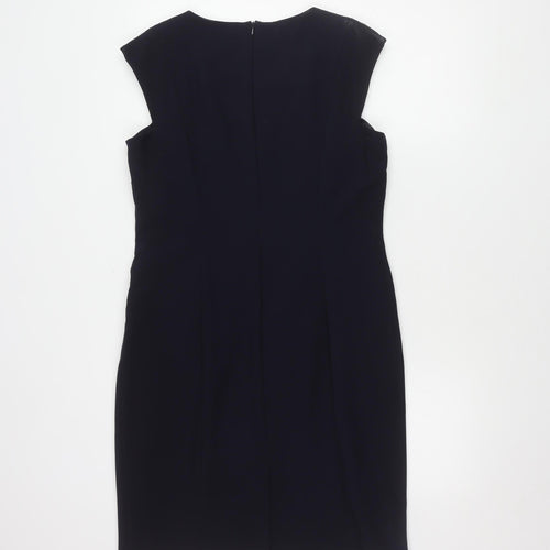 Next Women's Black Sheath Dress Size 14 - Workwear Essential