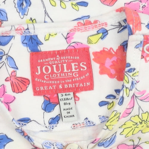 Joules Baby Multicoloured Floral T-Shirt, 3-6 Months