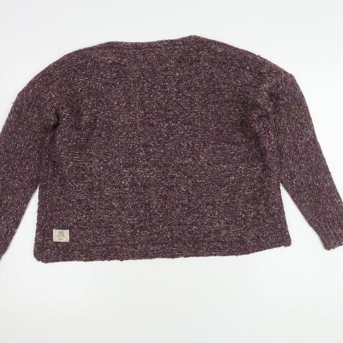 SoulCal & Co Women's Purple Chunky Knit Jumper Size 8
