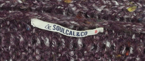 SoulCal & Co Women's Purple Chunky Knit Jumper Size 8