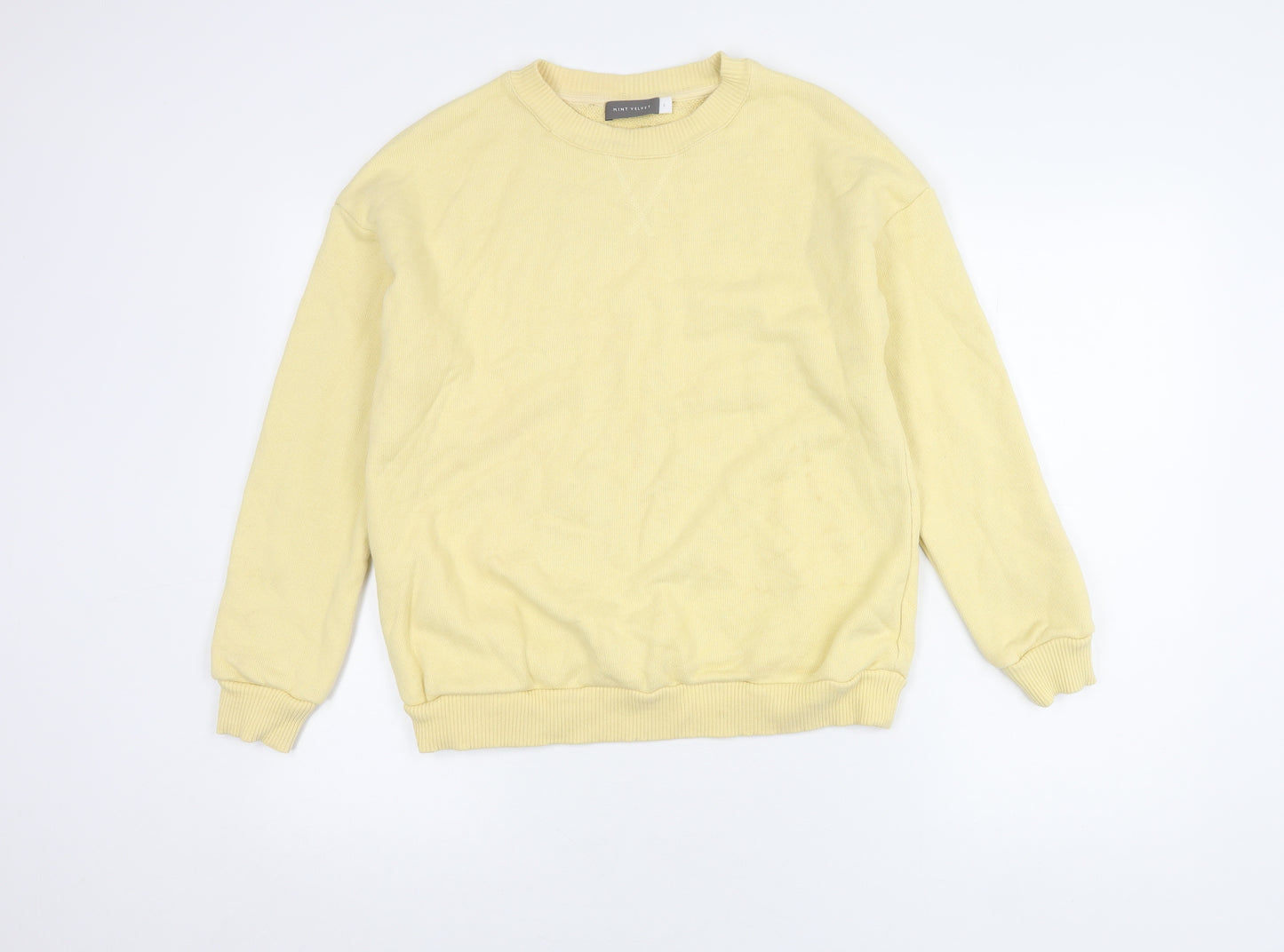 Mint Velvet Women's Yellow Sweatshirt Cotton S