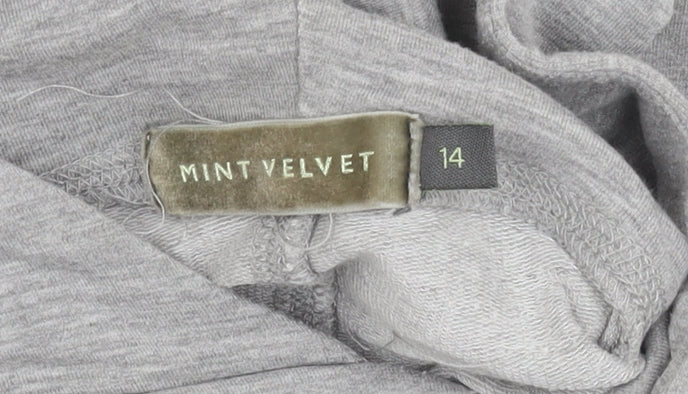 Mint Velvet Women's Grey Sleeveless Hoodie Size 14