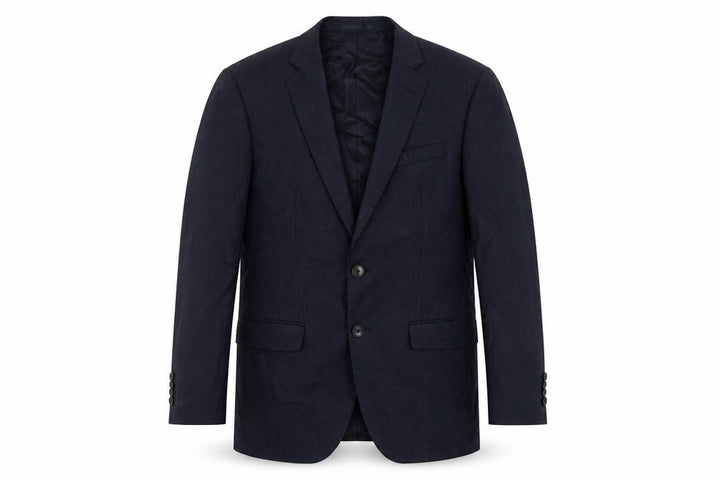 Colombo Men's Blue Wool Blazer, Size 38, Regular Fit