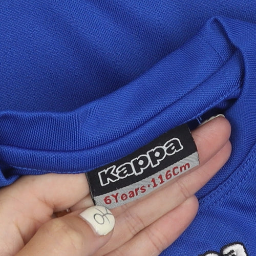 Kappa Boys Blue Polyester T-Shirt, Age 6, Sporty Style