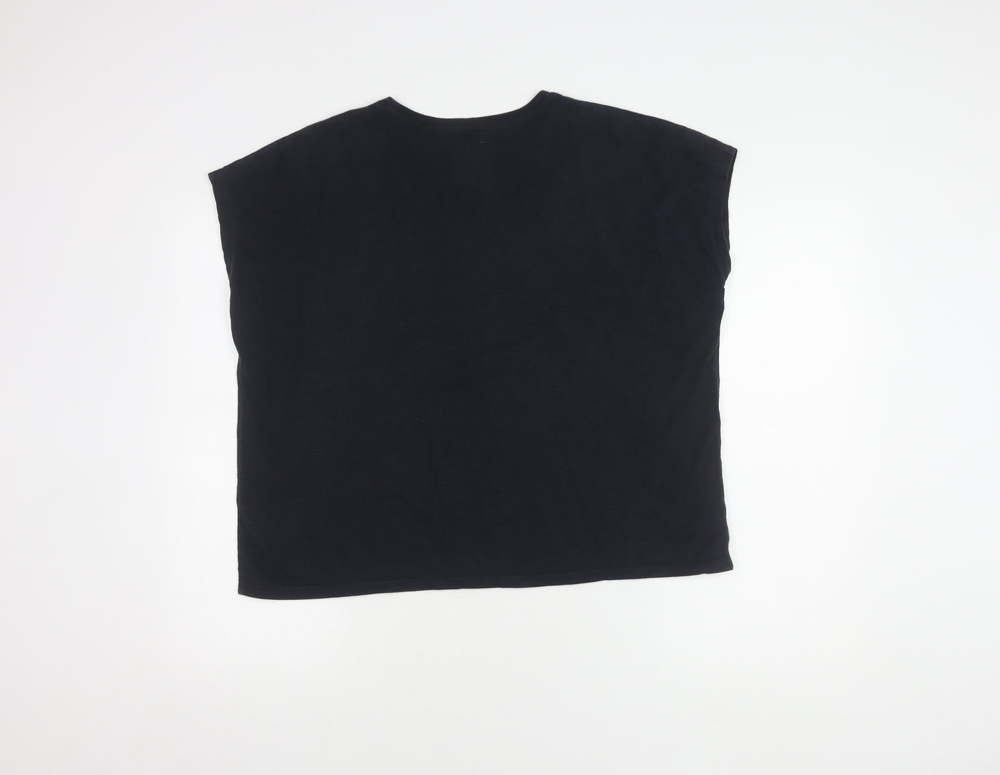 Superdry Women's Black L T-Shirt, Sleeveless, Athletic