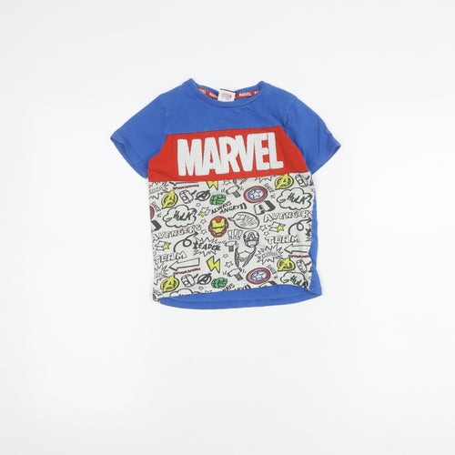 Marvel Boys Blue Avengers T-Shirt, Size 4-5 Years