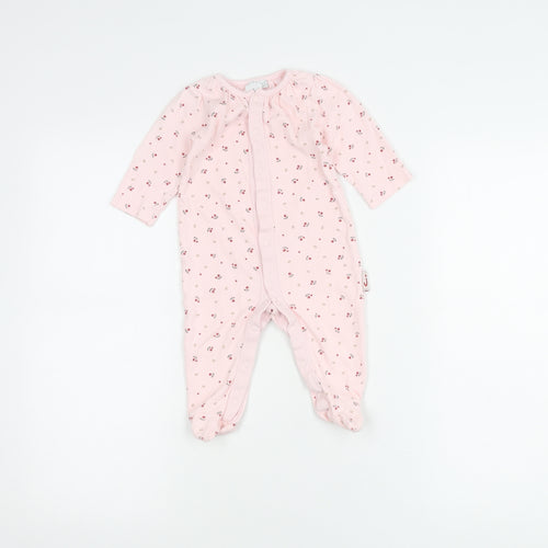 Jasper Conran Pink Floral Babygrow 6-9 Months Unisex