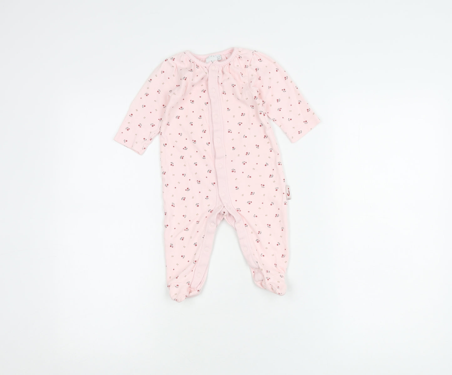 Jasper Conran Pink Floral Babygrow 6-9 Months Unisex