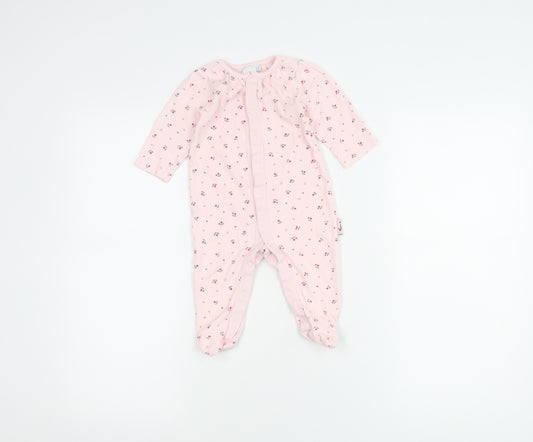 Jasper Conran Pink Floral Babygrow 6-9 Months Unisex