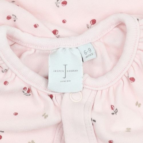 Jasper Conran Pink Floral Babygrow 6-9 Months Unisex