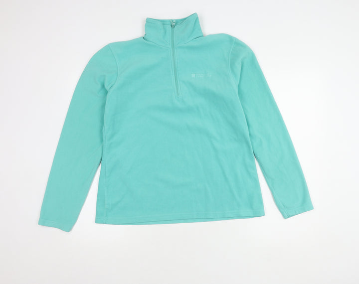 Mountain Warehouse Women's Blue Fleece Pullover Sweatshirt L
