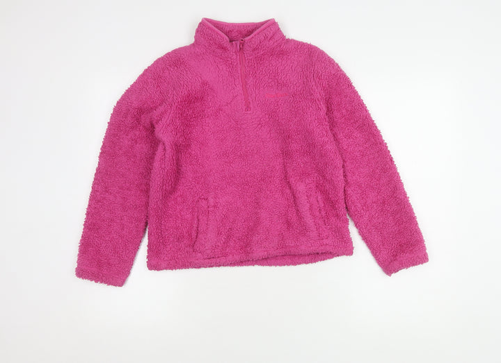 Peter Storm Girls Pink Pullover Sweatshirt Fleece 11-12 Years