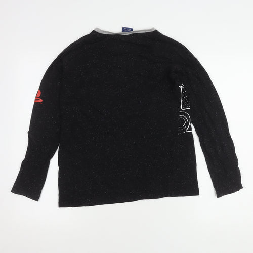 PlayStation Boys Black Long Sleeve Graphic Tee 13-14 Years