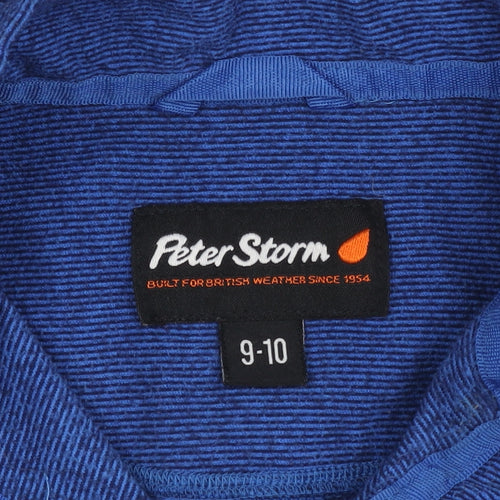 Peter Storm Boys Blue 1/4 Zip Sweater, Size 9-10 Years
