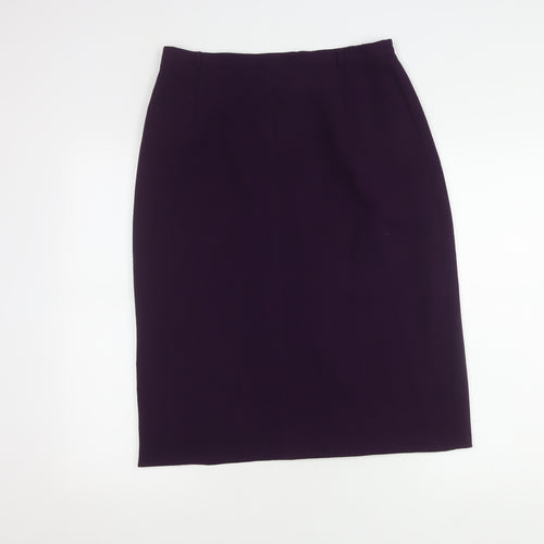 Viyella Women's Purple Pencil Skirt Size 14