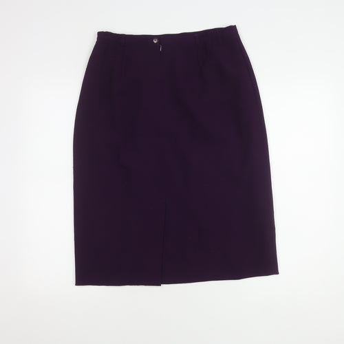 Viyella Women's Purple Pencil Skirt Size 14
