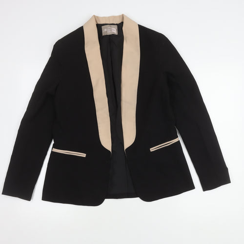 Forever 21 Women's Black Beige Suit Jacket Size 8