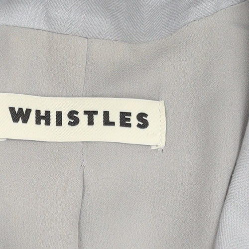 Whistles Grey Women's Blazer Size 12 Regular Fit