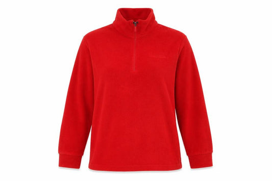 Front view of Trespass Red Fleece Pullover Sweatshirt L