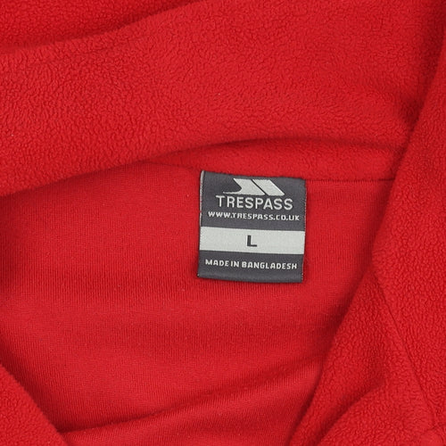 Trespass Red Fleece Pullover Sweatshirt L