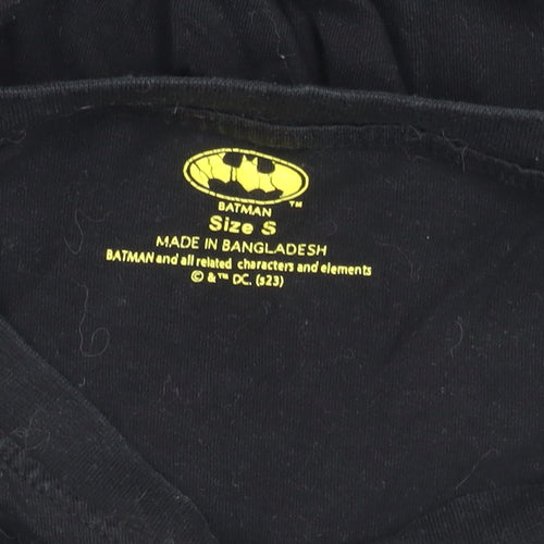 Batman Black Long Sleeve T-Shirt, Men's Small