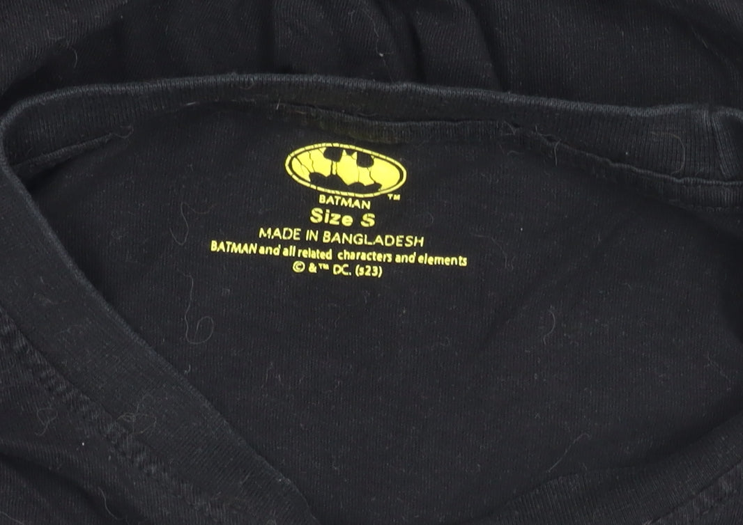 Batman Black Long Sleeve T-Shirt, Men's Small