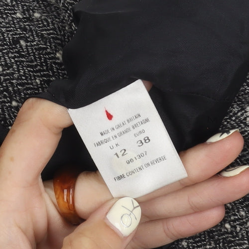 Minuet Women's Black Tweed Suit Jacket Size 12