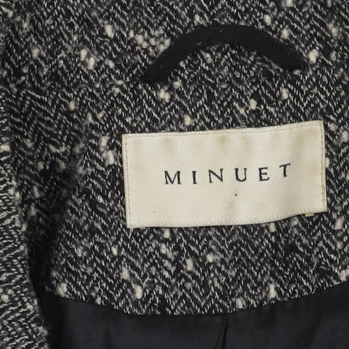 Minuet Women's Black Tweed Suit Jacket Size 12