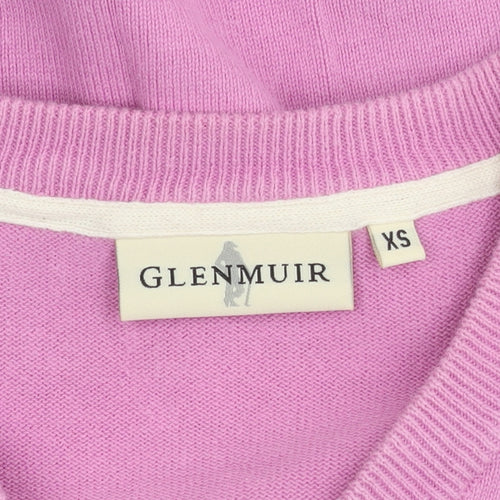 Glenmuir Women's Pink XS Argyle Pullover Jumper