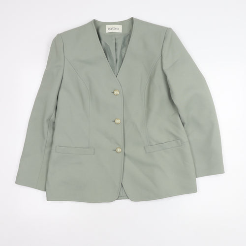 Eastex Women's Green Blazer, Size 12, Regular Fit