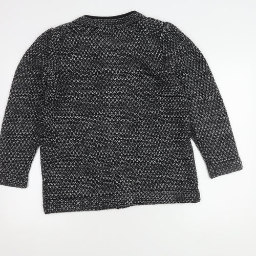 Roman Originals Women's Black Cardigan Knit Long Sleeve