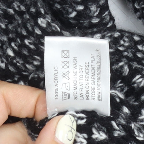 Roman Originals Women's Black Cardigan Knit Long Sleeve