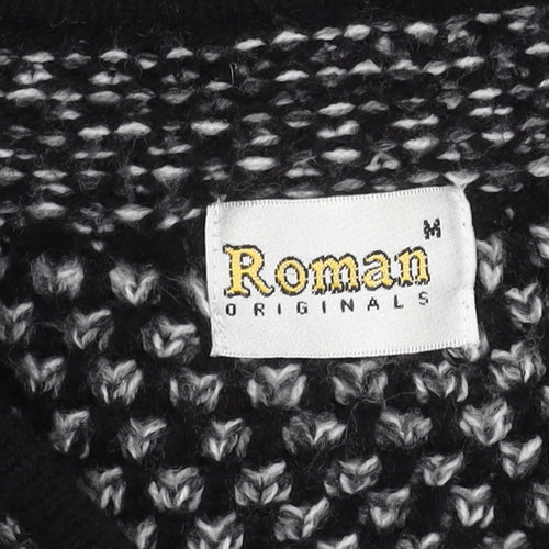 Roman Originals Women's Black Cardigan Knit Long Sleeve