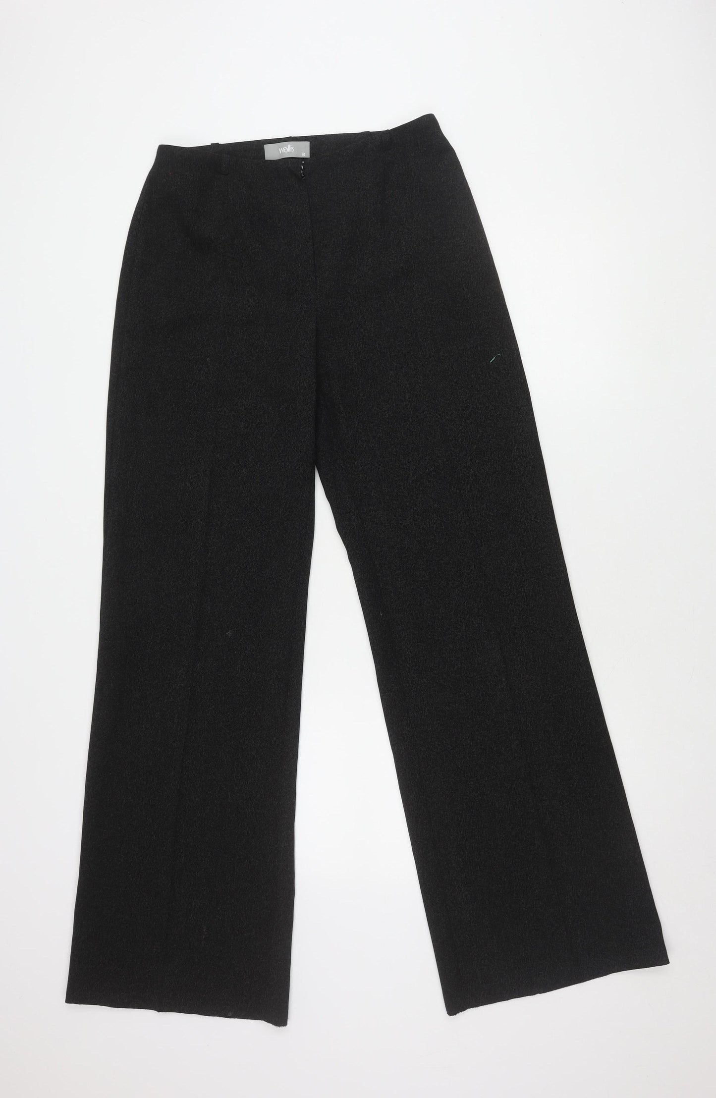 Wallis Women's Black Wide-Leg Trousers Size 10