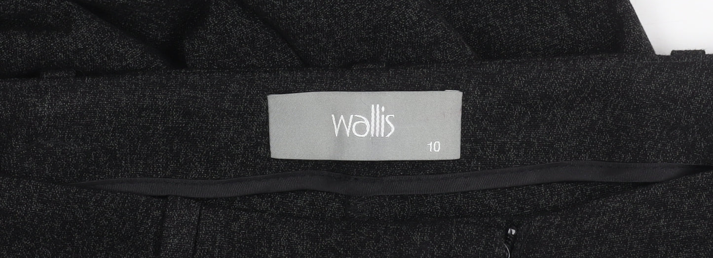 Wallis Women's Black Wide-Leg Trousers Size 10