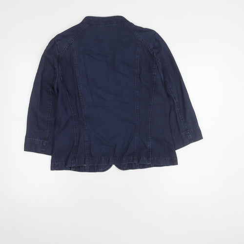 Viyella Women's Blue Lyocell Blazer, Size 12