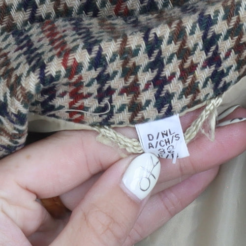 C&A Women's Multicoloured Houndstooth Blazer Size 10