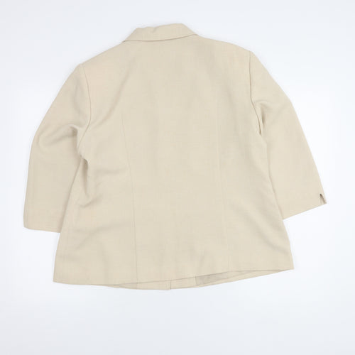 Eastex Women Beige Suit Jacket Size 16