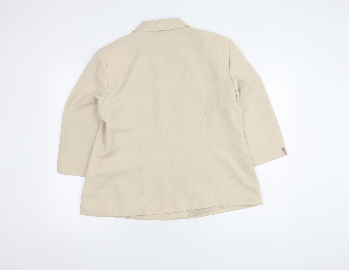 Eastex Women Beige Suit Jacket Size 16