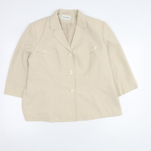Eastex Women Beige Suit Jacket Size 16