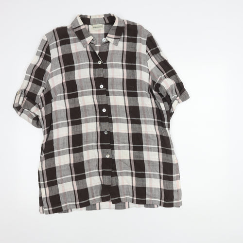 Eastex Women's Multicoloured Check Button-Up Shirt