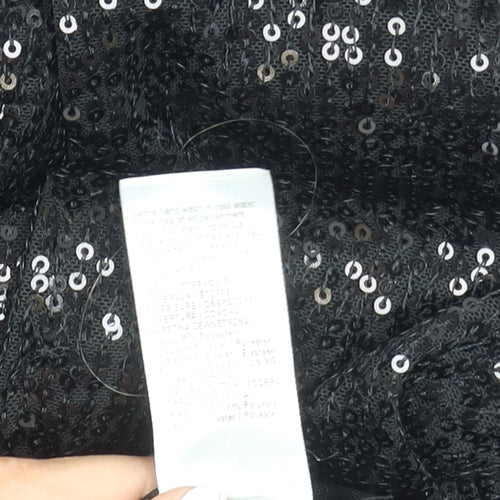 Zara Women's Black Sequin Jacket, Size S