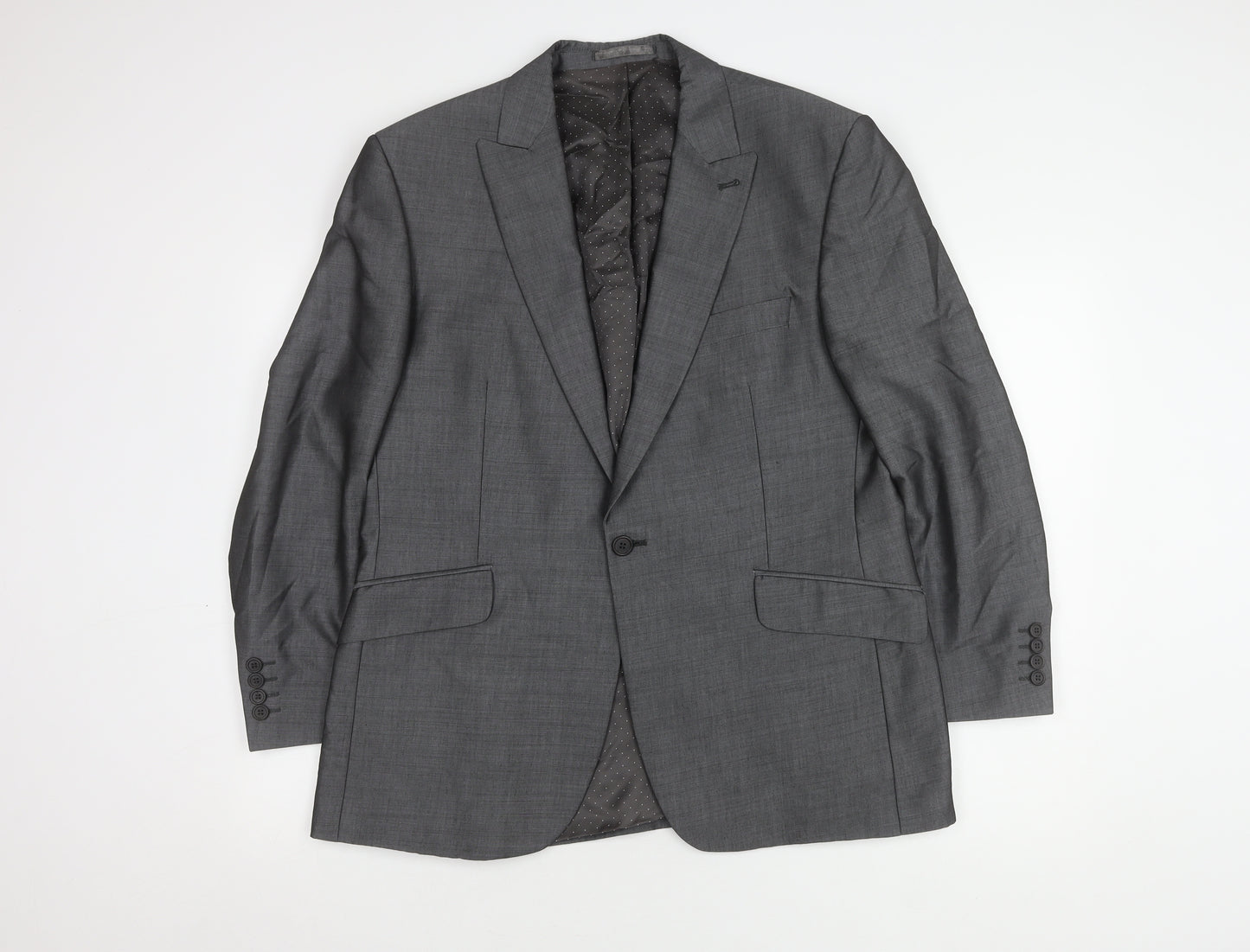 Jasper Conran Men's Grey Blazer, Size 42S Formal Jacket